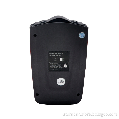 Russian voice and LED icons alert car speed radar laser detector with Russia speed camera gps database